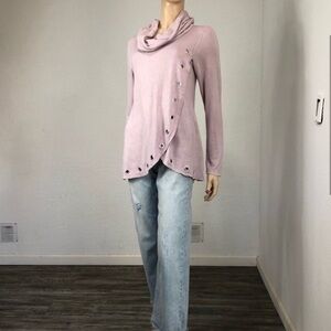 Belldini Blush Pink/ lilac Knit sweater size:S